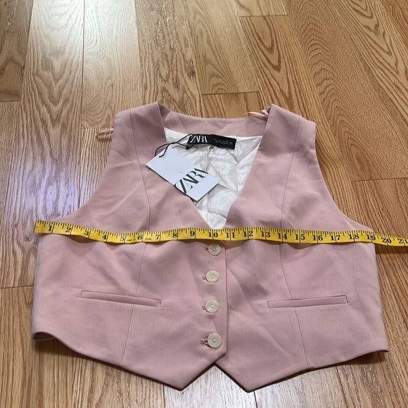 New! Zara women’s large light pink tailored waistcoat. - Picture 9 of 12